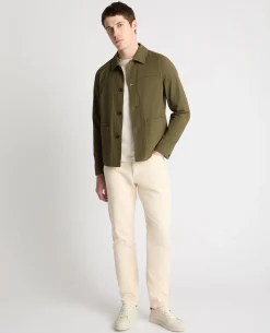 Regular Fit Seersucker Chore Jacket