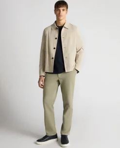 Regular Fit Seersucker Chore Jacket