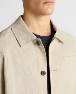 Regular Fit Seersucker Chore Jacket