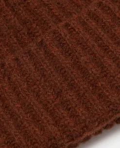 Rib-Knit Wool Rich Beanie