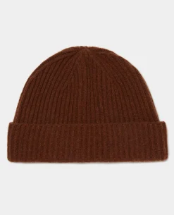 Rib-Knit Wool Rich Beanie