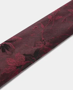 Shaded Floral Print Tie