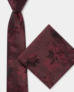 Shaded Floral Print Tie