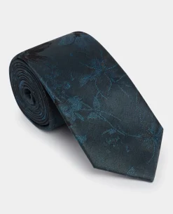 Shaded Floral Print Tie