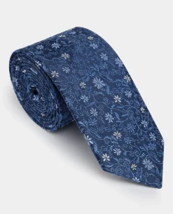 Silk-Blend Print Tie