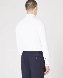 Slim Fit Black Button Formal Shirt