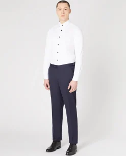 Slim Fit Black Button Formal Shirt