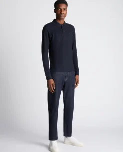 Slim Fit Cotton-Stretch Pique Polo Shirt