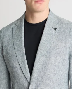 Slim Fit Linen Blend Jacket