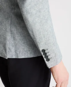 Slim Fit Linen Blend Jacket