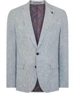 Slim Fit Linen Blend Jacket