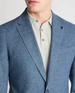 Slim Fit Linen Blend Jacket