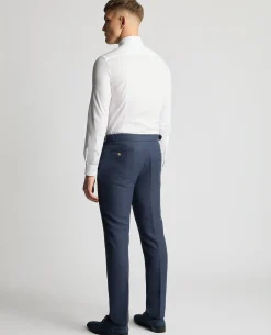Slim Fit Linen Blend Suit Trousers