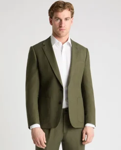 Slim Fit Linen Rich Suit