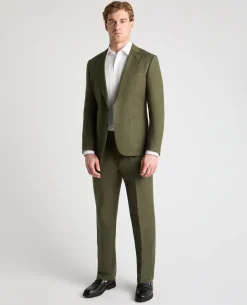 Slim Fit Linen Rich Suit