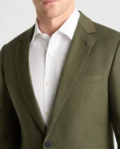Slim Fit Linen Rich Suit