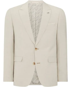 Slim Fit Linen-Blend Suit