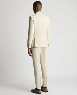 Slim Fit Linen-Blend Suit