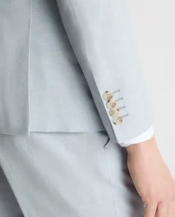 Slim Fit Linen-Blend Suit