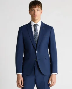 Slim Fit Micro Check Stretch Suit