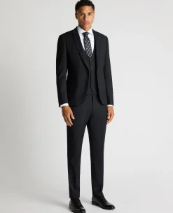 Slim Fit Pinstripe Wool Rich Suit