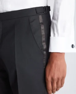 Slim Fit Satin Stripe Suit Trouser