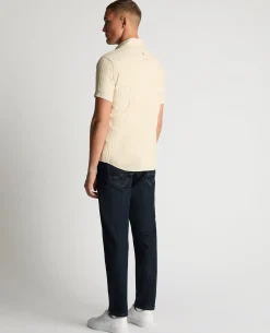 Slim Fit Striped Organic Cotton-Linen Shirt