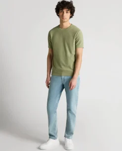 Slim Fit Wafffle Knitted Tee