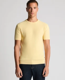 Slim Fit Wafffle Knitted Tee