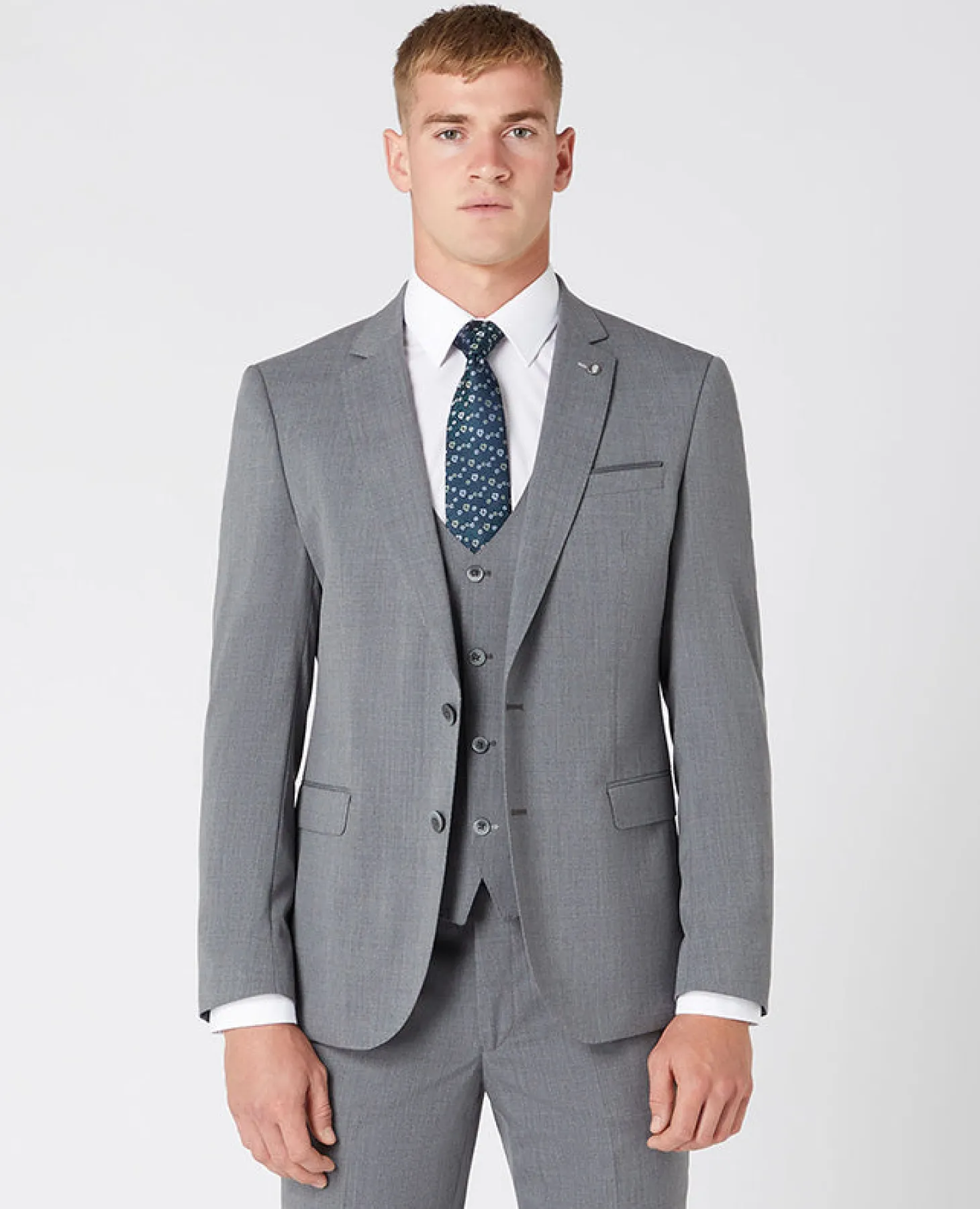 Slim Fit Wool-Blend Stretch Mix and Match Suit