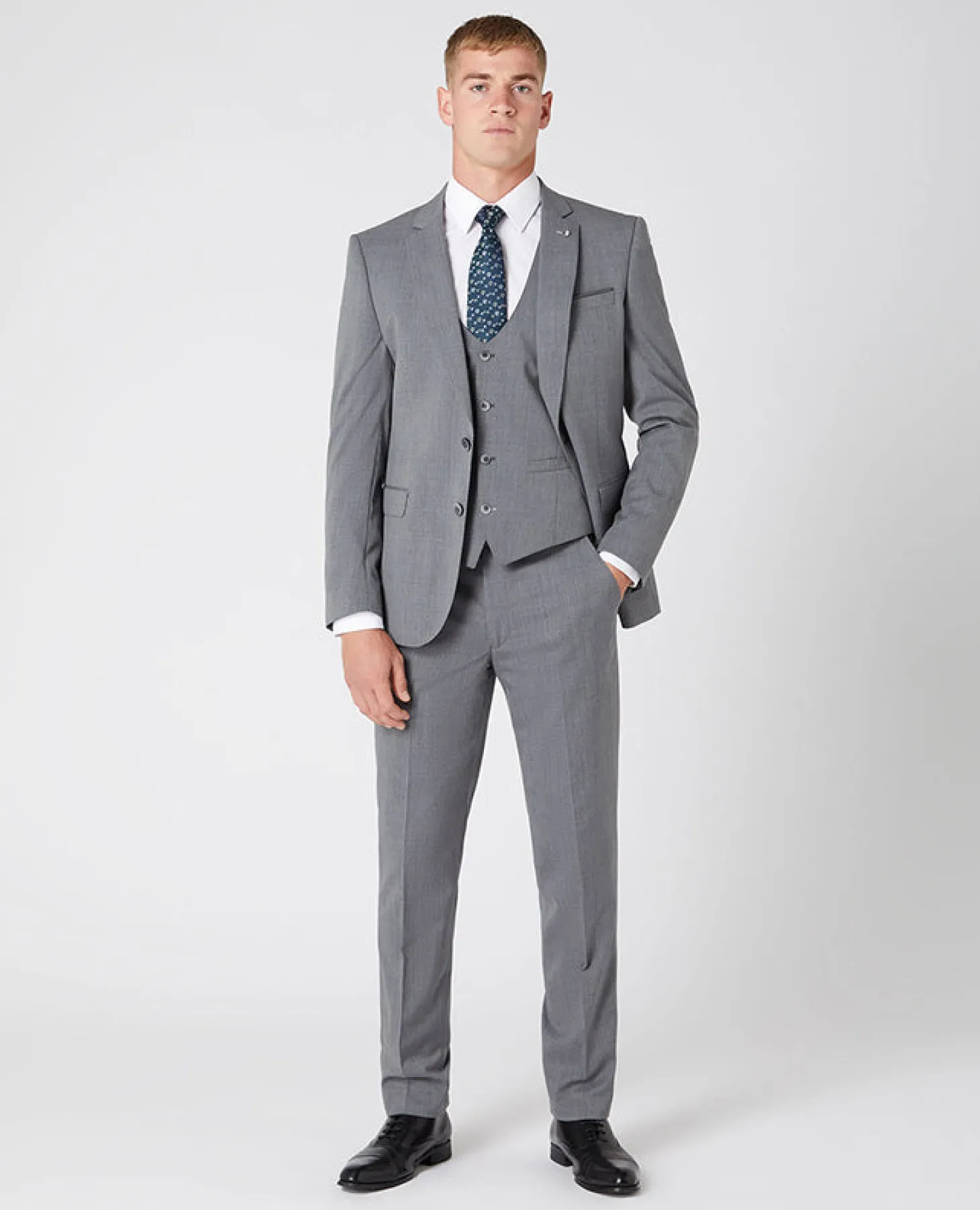 Slim Fit Wool-Blend Stretch Mix and Match Suit