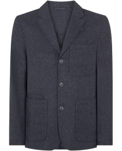 Slim fit wool-poly jacket