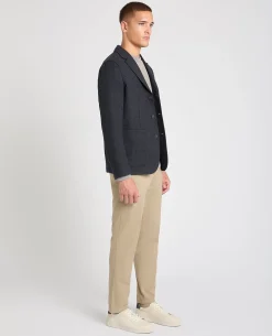 Slim fit wool-poly jacket