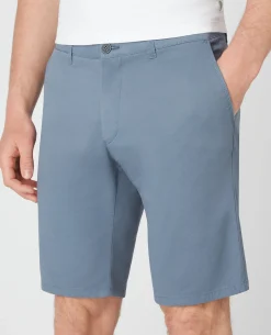 Slim Leg Cotton-Stretch Chino Short