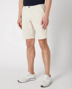 Slim Leg Cotton-Stretch Chino Short
