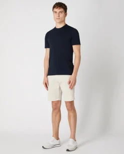 Slim Leg Cotton-Stretch Chino Short