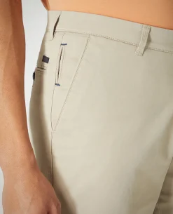 Slim Leg Cotton-Stretch Chino Short