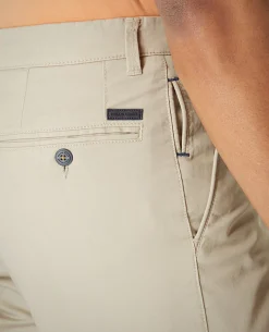 Slim Leg Cotton-Stretch Chino Short