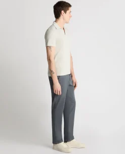 Slub Yarn Jersey Polo Shirt