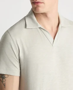 Slub Yarn Jersey Polo Shirt