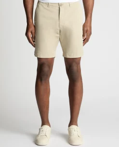 Stone Slim Leg Cotton-Stretch Chino Short
