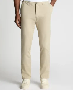 Stone Slim Leg Cotton-Stretch Chinos