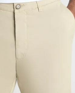 Stone Slim Leg Cotton-Stretch Chinos