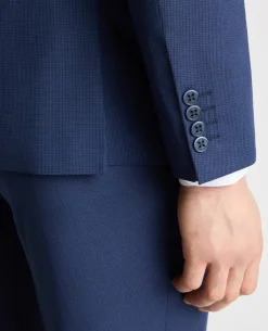 Tapered Fit Checked Stretch Suit