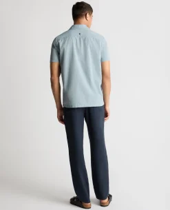 Tapered Fit Cotton Blend Shirt