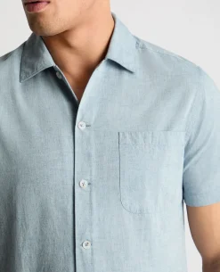 Tapered Fit Cotton Blend Shirt