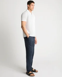 Tapered Fit Cotton Blend Shirt