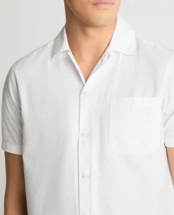 Tapered Fit Cotton Blend Shirt