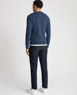 Tapered Fit Cotton Crew Neck Sweater