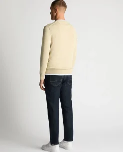 Tapered Fit Cotton Crew Neck Sweater
